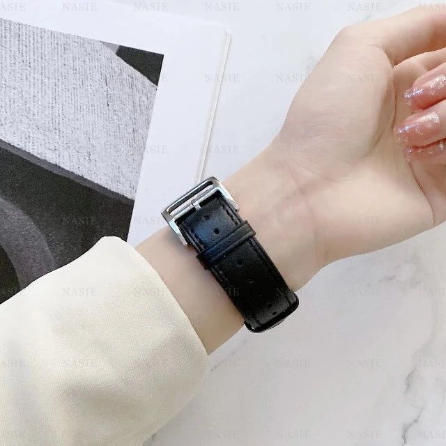 Fitbit Versa 3 Versa 4 Sense 2対応 レザーウォッチバンド 