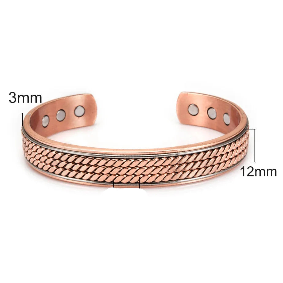 Bracelet en Cuivre Torsadé