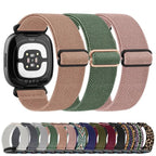 Fitbit Versa 3、Versa 4、Sense 2対応 ナイロン製伸縮ブレスレット