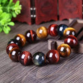 Bracelet en Oeil de Tigre, Oeil de Taureau & Oeil de Faucon