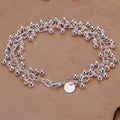Bracelet Gourmette avec Perles