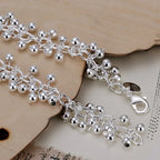 Bracelet Gourmette avec Perles