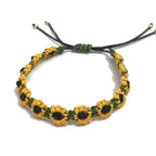 ひまわりの花のグルメットブレスレット