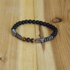 Bracelet Gourmette Bouddhiste en Pierres et Perles