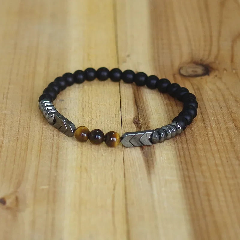 Bracelet Gourmette Bouddhiste en Pierres et Perles