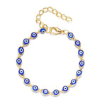 Bracelet Mauvais Oeil Bleu Style Bohème