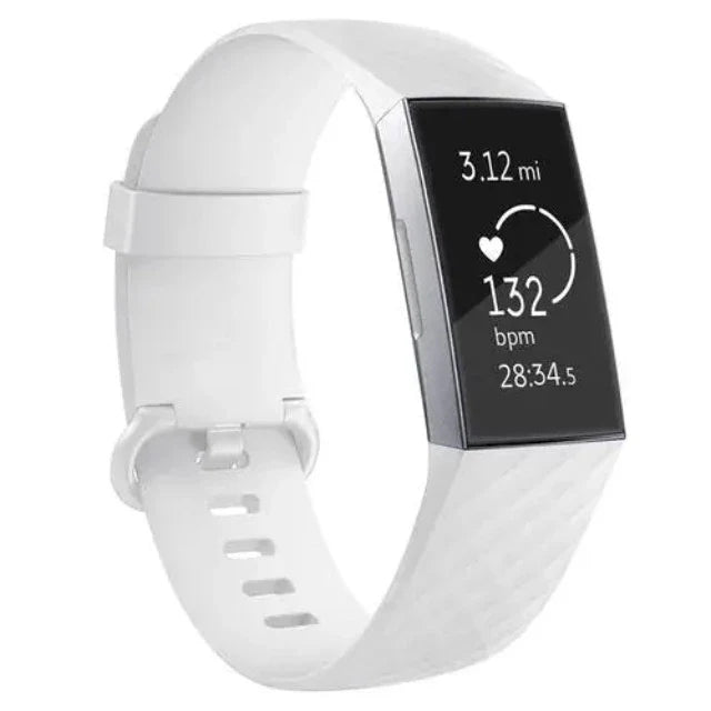 Fitbit Charge 3 & Charge 4 用ウォッチバンド ホワイト