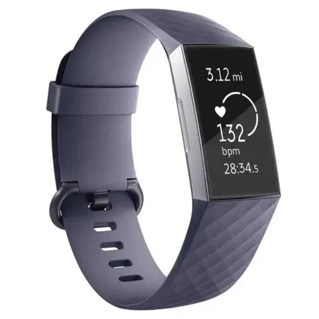 Fitbit Charge 3 & Charge 4 用ウォッチバンド ミッドナイトブルー