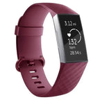 Fitbit Charge 3 & Charge 4 用ウォッチバンド ボルドー