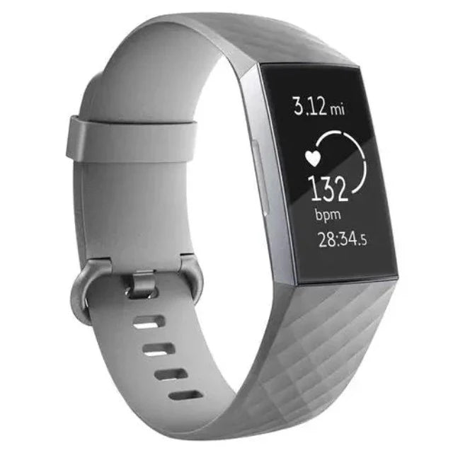 Fitbit Charge 3 & Charge 4 用ウォッチバンド グレー
