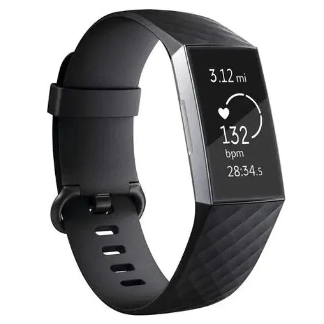Fitbit Charge 3 & Charge 4 用ウォッチバンド ブラック