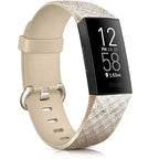 Fitbit Charge 3 & Charge 4 用ウォッチバンド ラメ入りゴールド