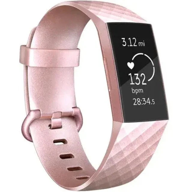 Fitbit Charge 3 & Charge 4 用ウォッチバンド ローズゴールド