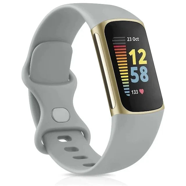 Fitbit Charge 5用ウォッチバンド ライトグレー