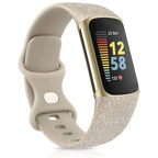 Fitbit Charge 5用ウォッチバンド ブライトゴールド
