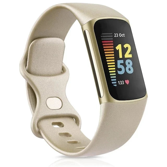 Fitbit Charge 5用ウォッチバンド ゴールド