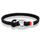 Bracelet nautique en corde tressée avec nœud pour homme ou femme