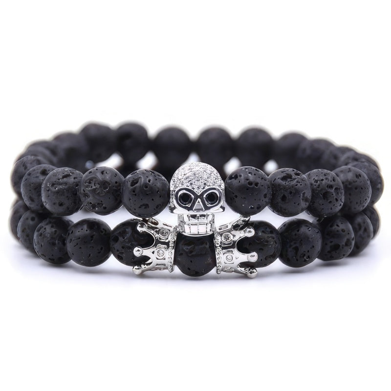 Bracelet Pierre Tête de Mort