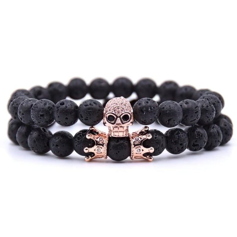 Bracelet Pierre Tête de Mort