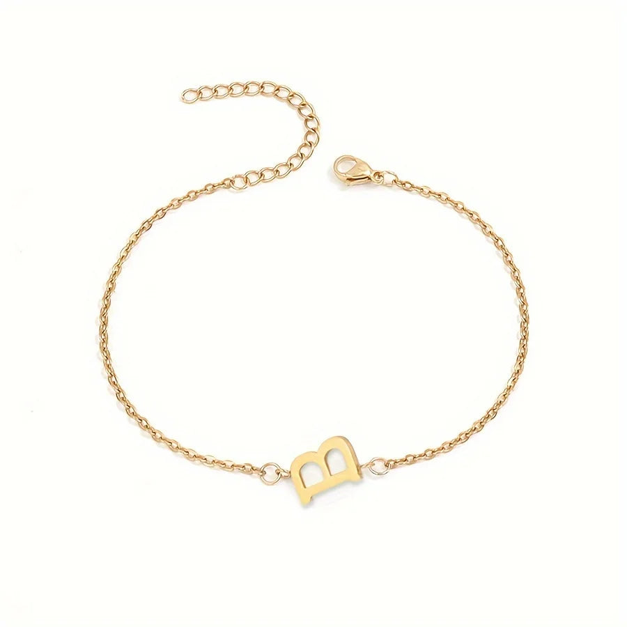 Bracelet Personnalisé pour Femme avec Initiale Or b