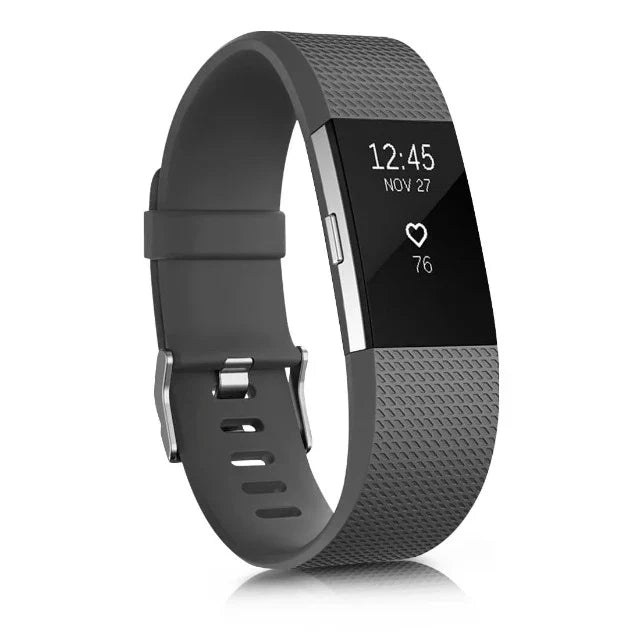 Fitbit Charge 2用ダークグレーブレスレット