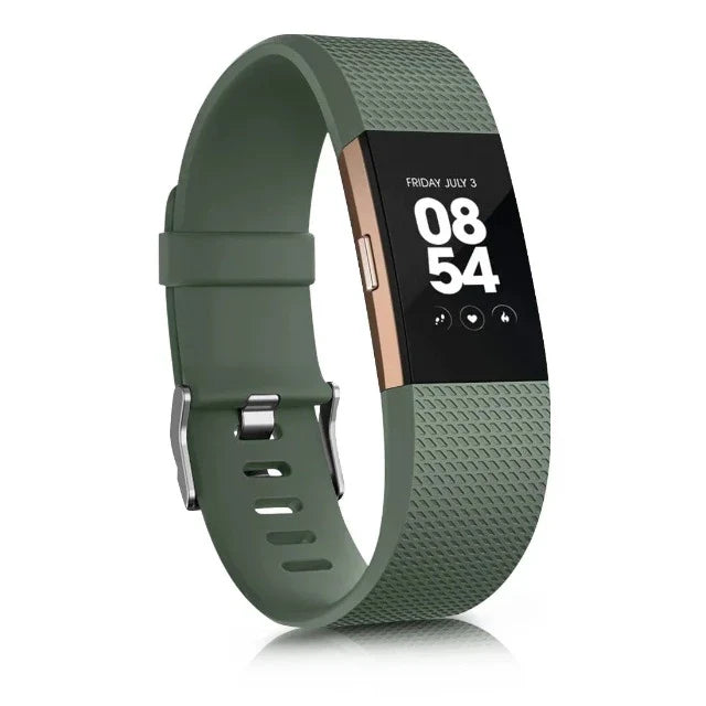 Fitbit Charge 2用グリーンブレスレット