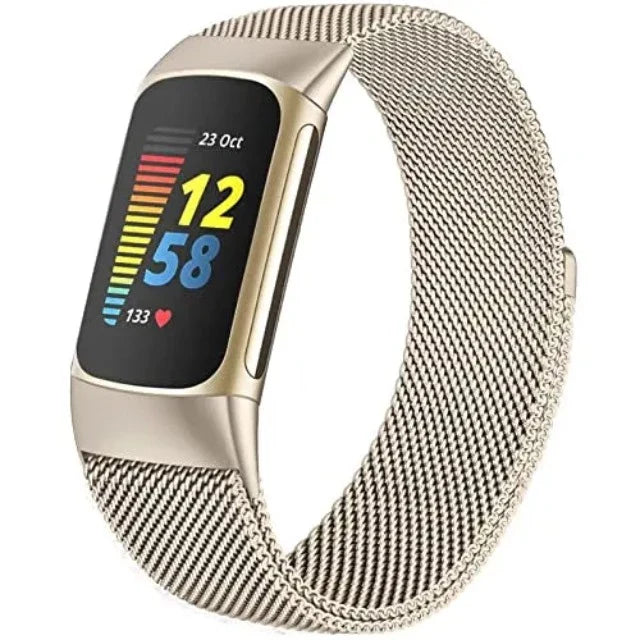 Bracelet pour Montre Fitbit Charge 3 Charge 4 Charge 5 or