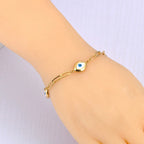 Bracelet Rétro Contre le Mauvais Oeil or