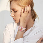 ロマンティックなゴルメットブレスレット フラワー オレンジ