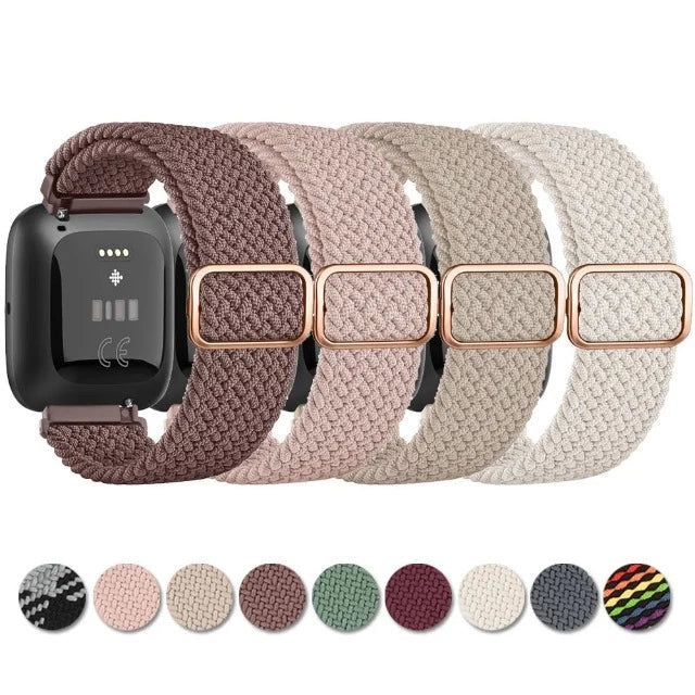 Fitbit Versa 1 / Versa 2 / Versa Lite 用 超伸縮性ウォッチバンド