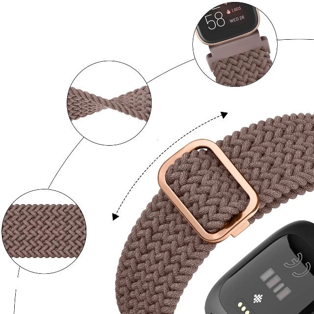 Fitbit Versa 1 / Versa 2 / Versa Lite 用 超伸縮性ウォッチバンド