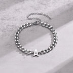 イニシャルツイストブレスレット a