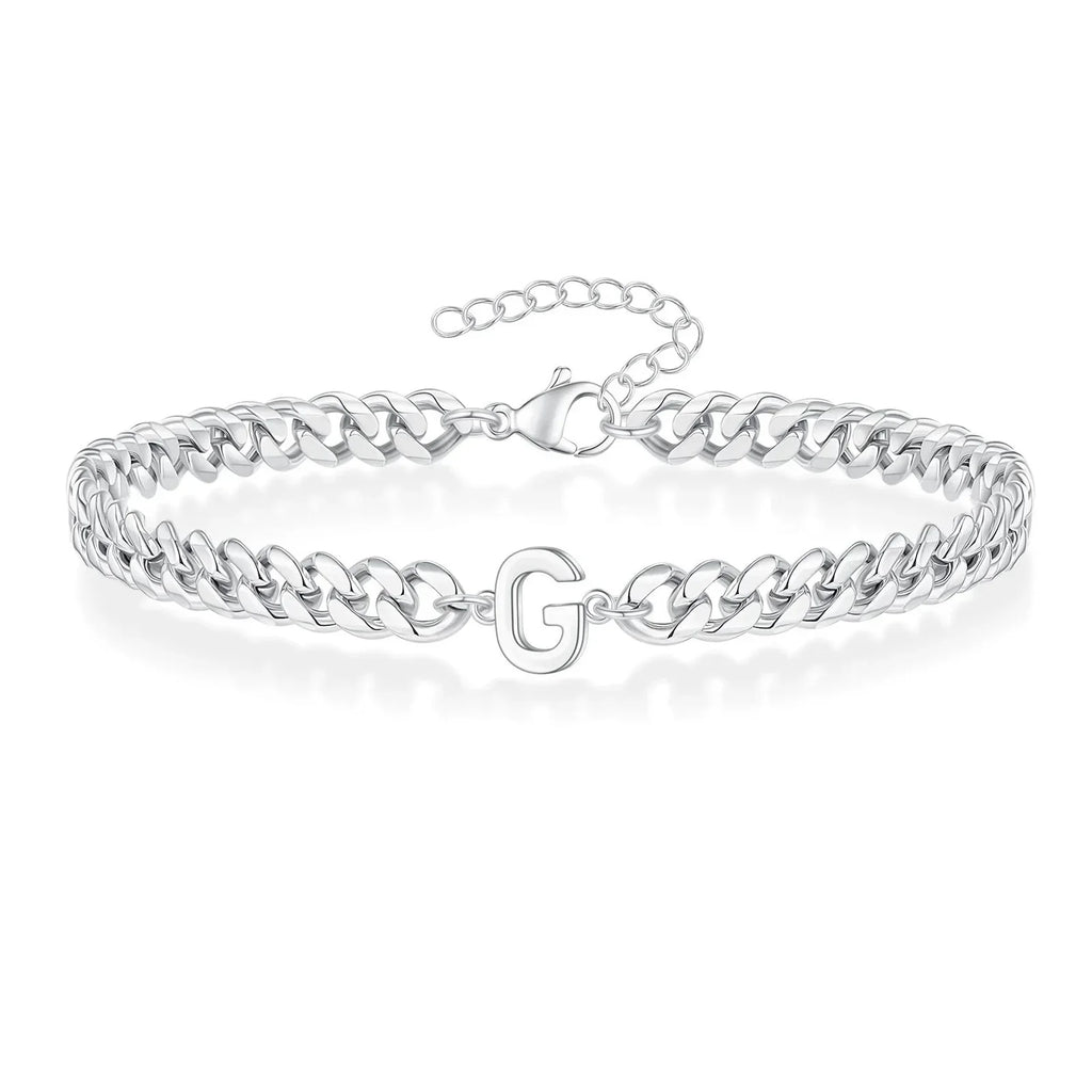 イニシャルツイストブレスレット g