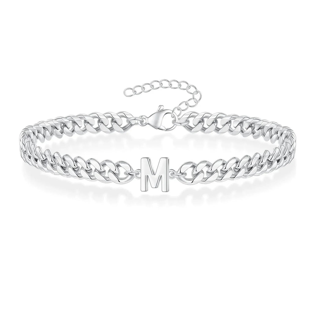 イニシャルツイストブレスレット m