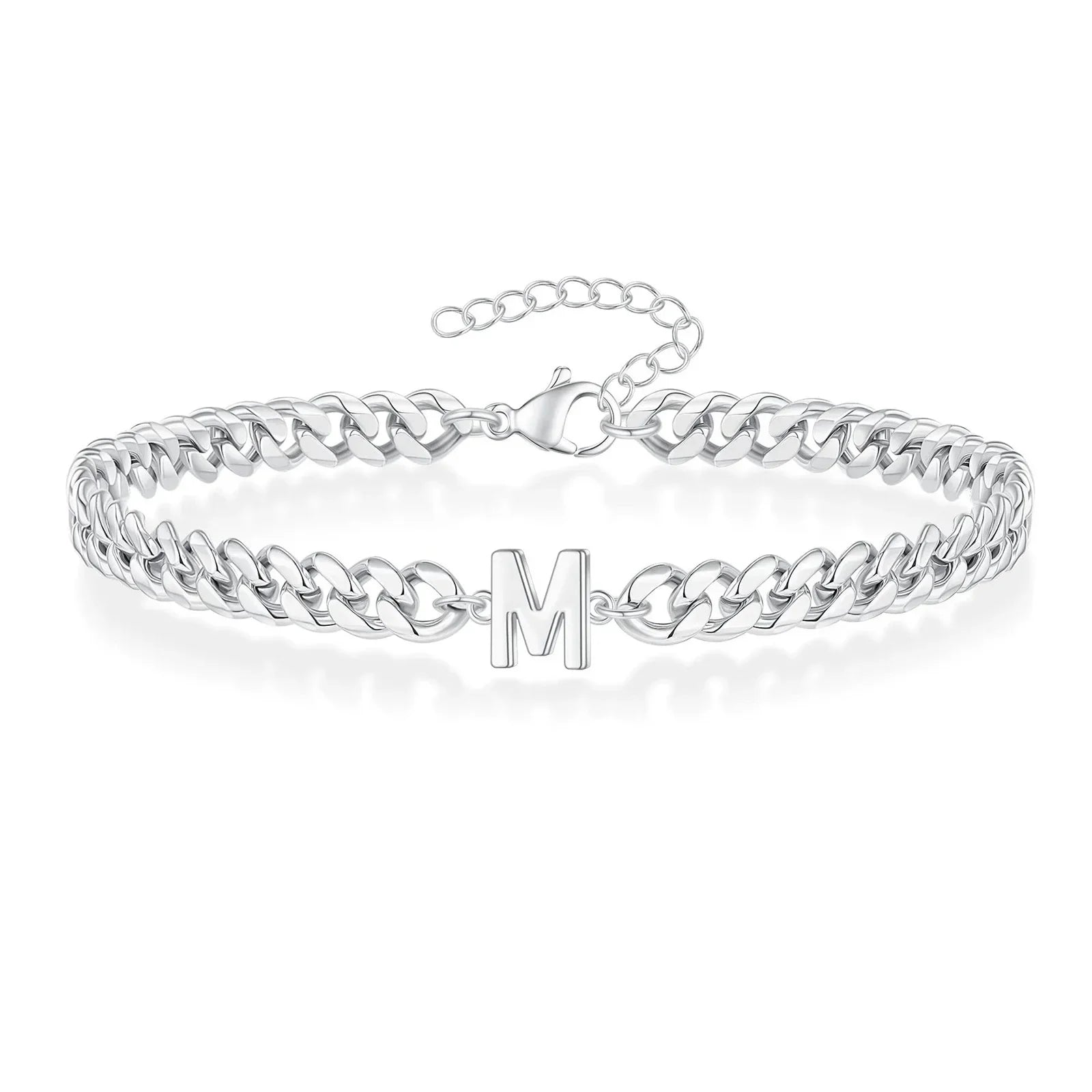 イニシャルツイストブレスレット m