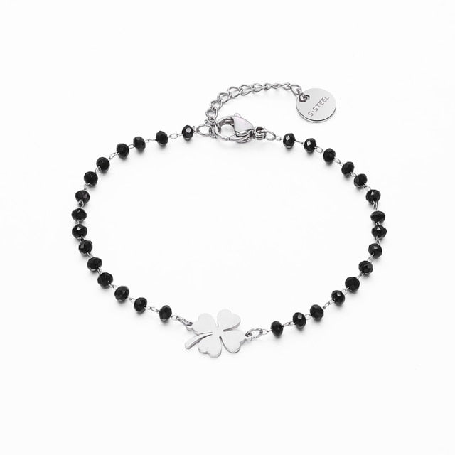 Bracelet Trèfle à 4 Feuilles Porte Bonheur