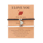 Bracelets pour Couples d'Amis Gourmette Romantique