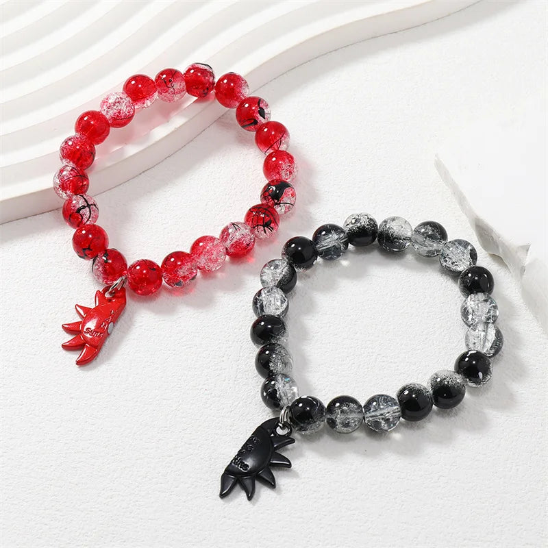 カップル向けブレスレット ロマンティック マグネットチェーンブレスレット 4