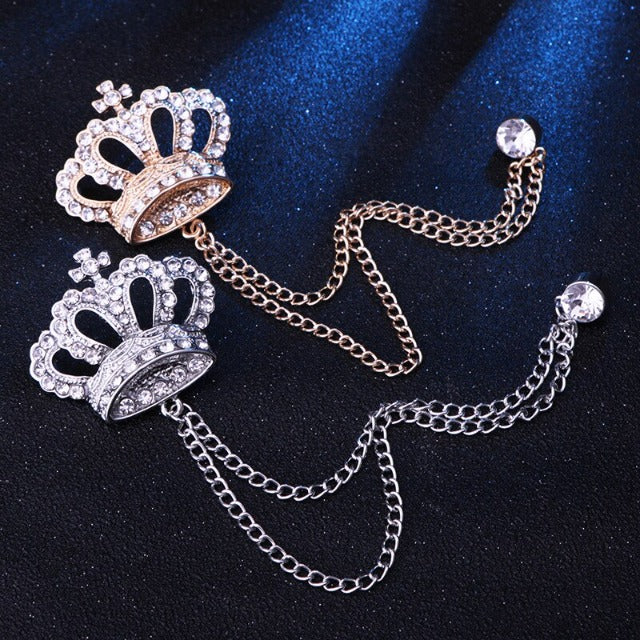 Broche De Costume Couronne