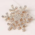 Broche Flocon de Neige Hiver Femme