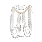Chaîne d'épaule pour femme avec perles - Bijou pour clavicule & épaule