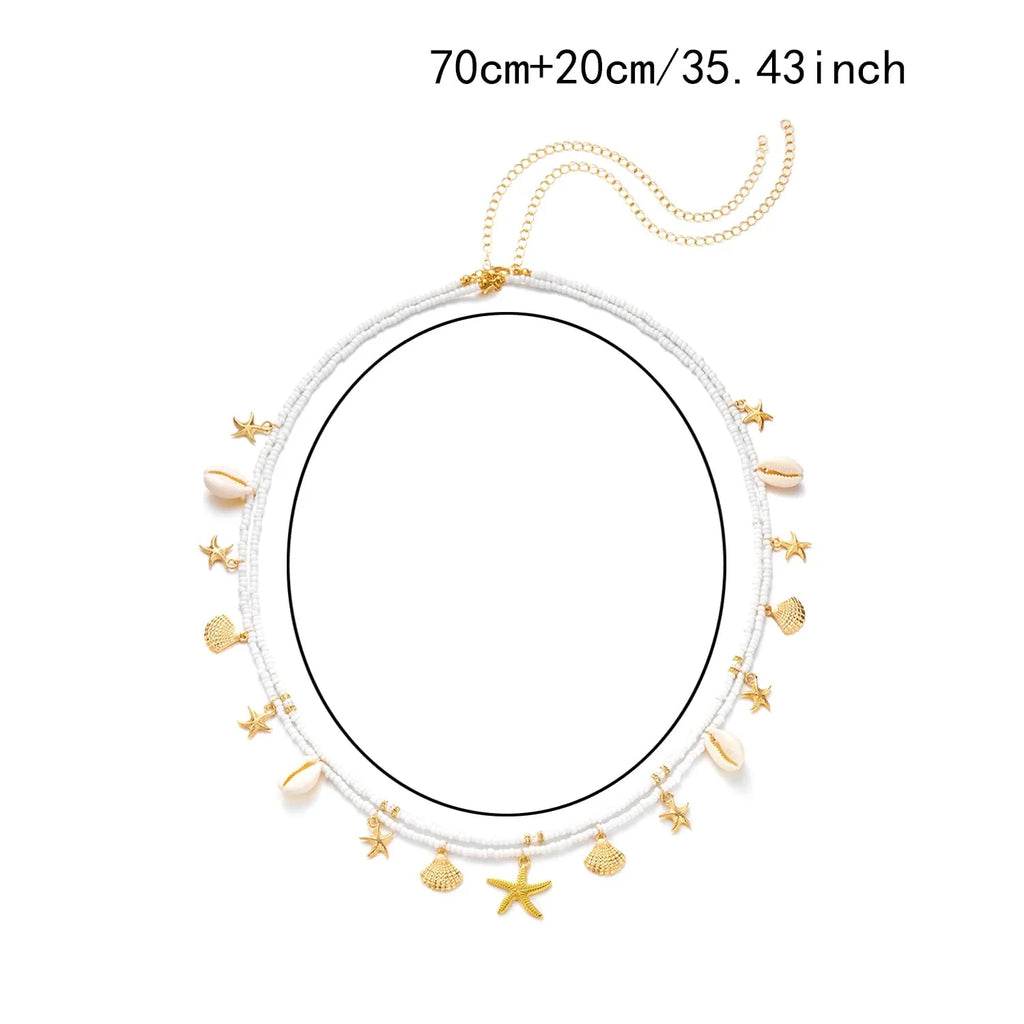 Chaîne de hanche coquillage - bijou de taille et ventre pour femme