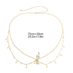 Chaîne de hanche et nombril - bijou de taille et ventre pour femme