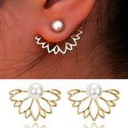 Clous d'Oreille Fleur de Lotus Femme or