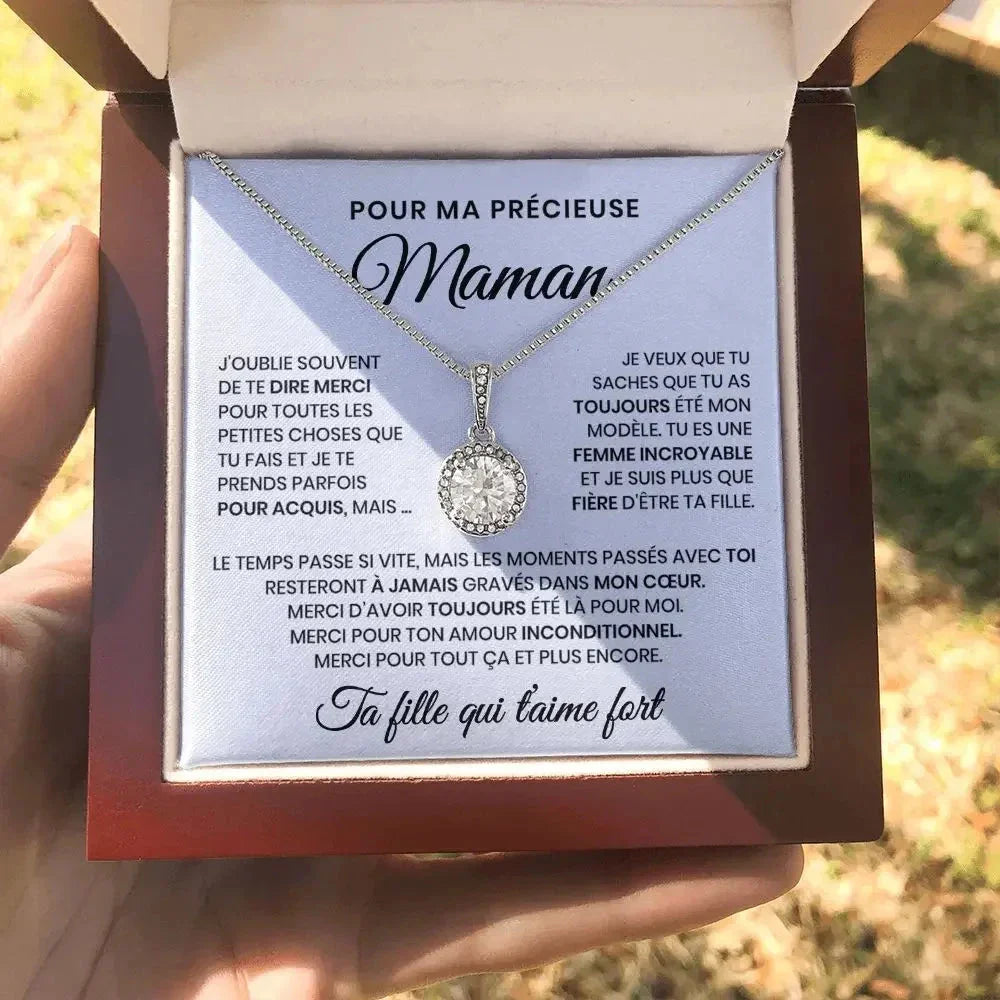 ネックレス「Ma Précieuse Maman」付きボックス 