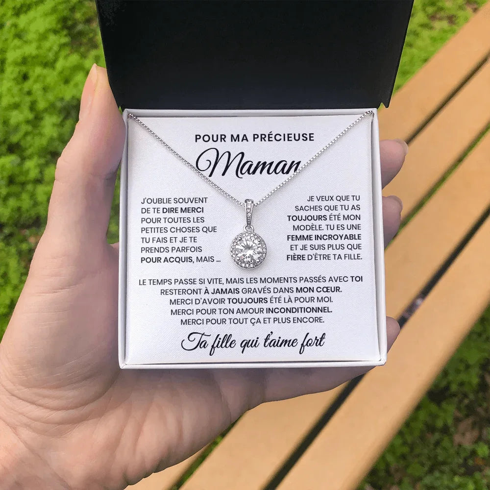 ネックレス「Ma Précieuse Maman」付きボックス 