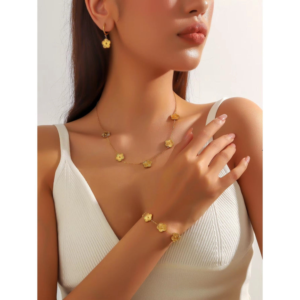 Coffret de 3 Bijoux Marguerites Or