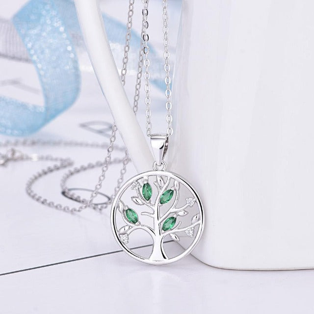 レディース ヴィエ・シュ・ツリー ネックレス（グリーン）