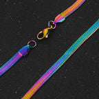 Collier avec pendentif arc-en-ciel homme ou femme