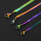 Collier avec pendentif arc-en-ciel homme ou femme